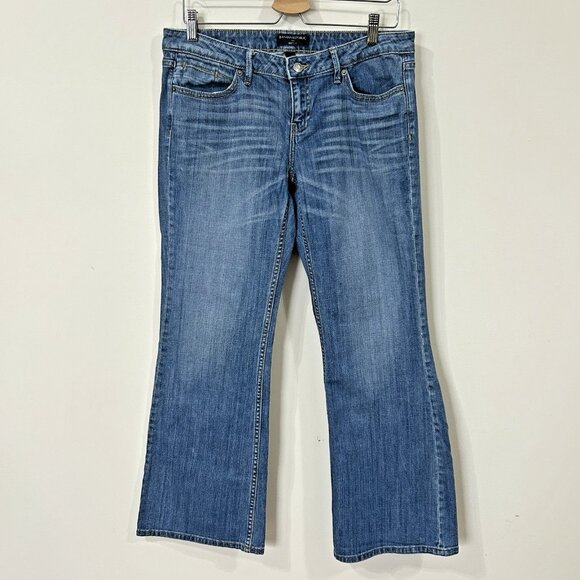 BANANA REPUBLIC Jeans 30/10S Blue Bootcut Low Rise Stretch Flap Pockets - Picture 1 of 13